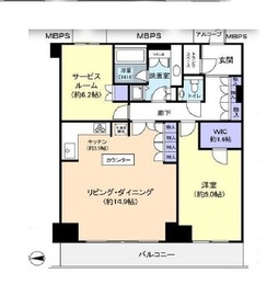 Wコンフォートタワーズ WEST 41階 間取り図