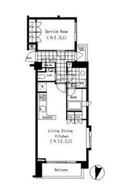 レジデンスヒルズ神山町 403 間取り図