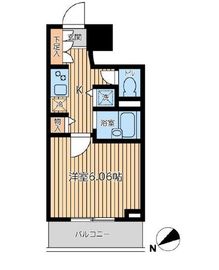 シティスパイア新富町 303 間取り図