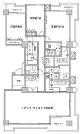 元赤坂タワーズ 12階 間取り図