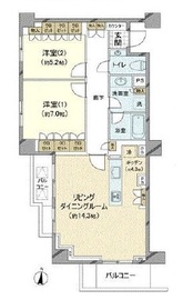 グランドメゾン恵比寿の杜 7階 間取り図