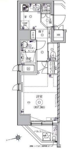 アルテシモアスタ 2階 間取り図
