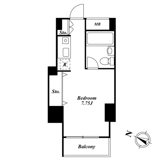 レアライズ高田馬場 1405 間取り図