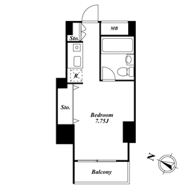 レアライズ高田馬場 1405 間取り図