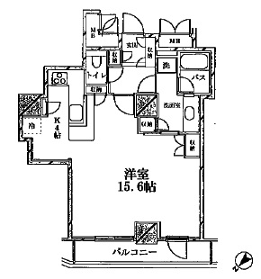 ソフィアタワー勝どき 3階 間取り図