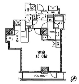 ソフィアタワー勝どき 3階 間取り図