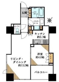 シティタワー池袋ウエストゲート 8階 間取り図