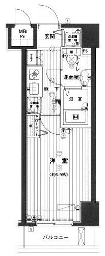 グランド・ガーラ芝公園 12階 間取り図
