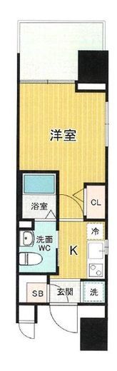 エステムプラザ芝公園 10階 間取り図