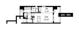 ルジェンテ赤坂 303 間取り図