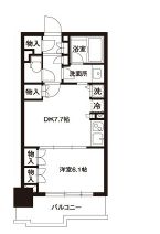 レジディア御茶ノ水 1104 間取り図