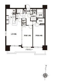 レジディア御茶ノ水 1502 間取り図