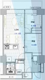 シティコート目黒 4-817 間取り図