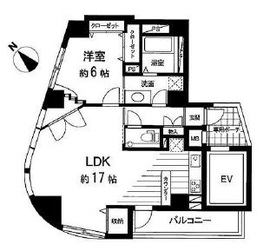 パークビュー西麻布 6階 間取り図