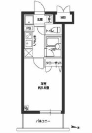 カスタリア住吉 502 間取り図