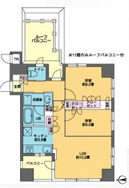 カスタリア東日本橋 1504 間取り図