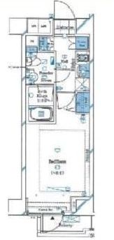 ガリシア菊川エストゥディオ 4階 間取り図