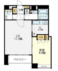 目白プレイスタワー 7階 間取り図
