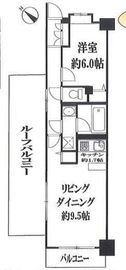 ルピナス高輪台 6階 間取り図