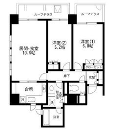 アーバンパーク麻布十番 1101 間取り図