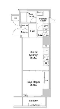 コンフォリア麻布EAST 503 間取り図