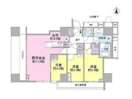 プラウド本郷ヒルトップ 13階 間取り図