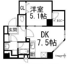 イデアル五反田 601 間取り図