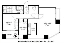 シティタワー新宿新都心 28階 間取り図