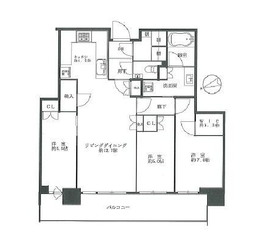 グローバルフロントタワー 31階 間取り図