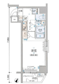 リヴシティ一番町 6階 間取り図