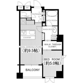 CONOE赤坂丹後町 7階 間取り図