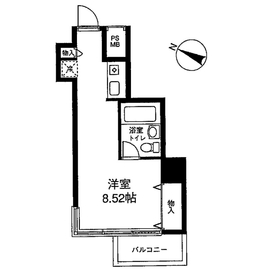 グランドコンシェルジュ神楽坂α 1106 間取り図
