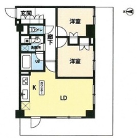 ブライトイースト芝浦 603 間取り図