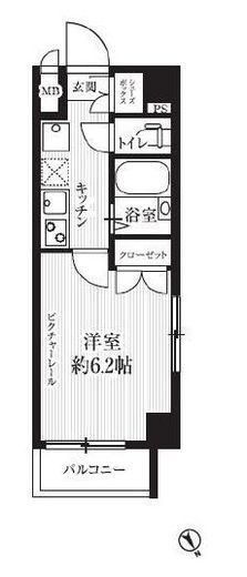 HF武蔵小山レジデンス 505 間取り図