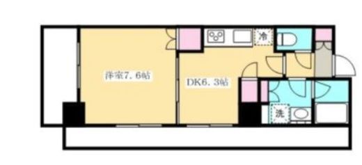 プラウドシティ蒲田 6階 間取り図