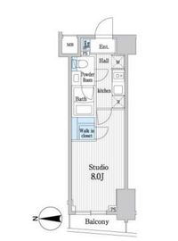 オークスクエア本郷 202 間取り図