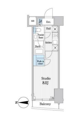 オークスクエア本郷 402 間取り図