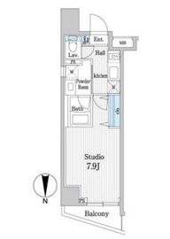 オークスクエア本郷 206 間取り図