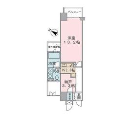 コンフォリア北参道 910 間取り図