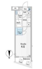 オークスクエア本郷 504 間取り図