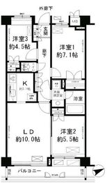 パークレジデンス戸越公園 208 間取り図