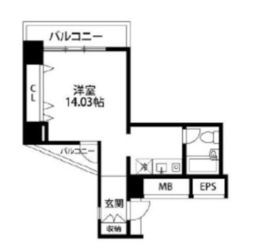 オープンレジデンシア上原 301 間取り図