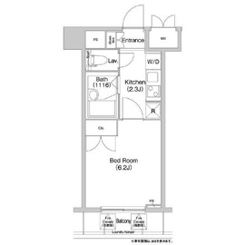 コンフォリア芝浦キャナル 502 間取り図