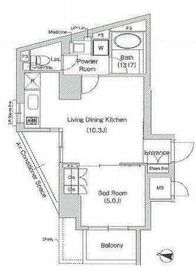 コンフォリア文京春日 701 間取り図