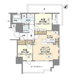 ザ・パークハウスアーバンス千代田御茶ノ水 2階 間取り図