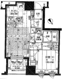 ファミール銀座イースト 6階 間取り図