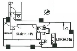 ブリリアマーレ有明 8階 間取り図