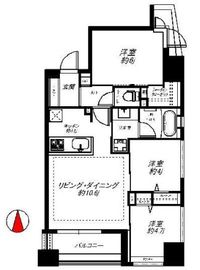 イニシアイオ高田馬場 2階 間取り図