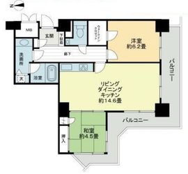 サンクォーレタワー 13階 間取り図