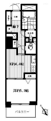 ライオンズタワー池袋 6階 間取り図
